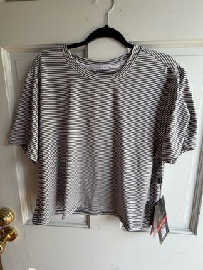 Spyder Black and White Striped Women’s Tee